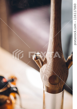 close up photo of a modern hookah close up photo of a modern hookah 116117860