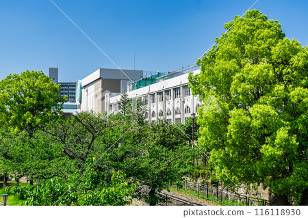 Osaka Mint Headquarters (Osaka Mint Bureau), Tenma, Kita-ku, Osaka - View from Sakuranomiya Bridge 116118930