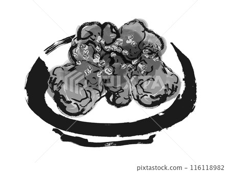 油軟雞手寫日式插畫 116118982