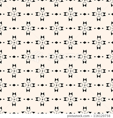 Vector minimal geometric seamless pattern. Small linear element modern lux fabric design textile swatch ladies dress, man shirt all over print block  116120738