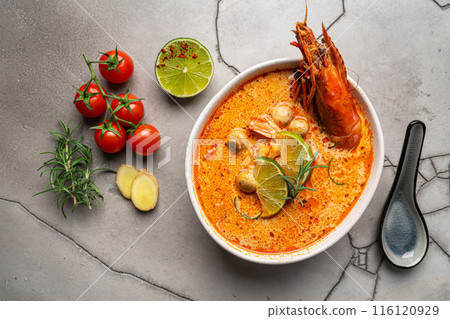 Tom Yam kung Spicy soup Tom Yam kung Spicy soup 116120929
