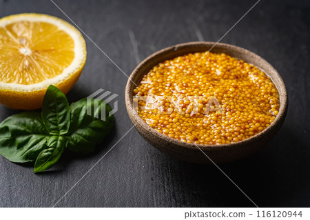 Fresh organic mustard 116120944