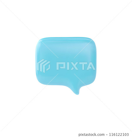 3D glossy blue empty speech bubble, vector render roundish rectangular text bubble form social media chat message icon 3D glossy blue empty speech bubble, vector render roundish rectangular text bubble form social media chat message icon 116122103