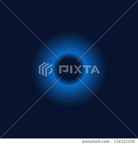 Vector blue color interactive touch button on isolated background. 116122256