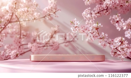 Cherry Blossom Display with Wooden Stand Cherry Blossom Display with Wooden Stand 116122377