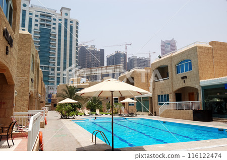 The swimming pool in hotel,  Sharjah, UAE 116122474
