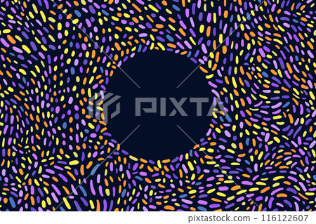 Frame with colored hand drawn pattern in the form of a mosaic. Frame with colored hand drawn pattern in the form of a mosaic. 116122607