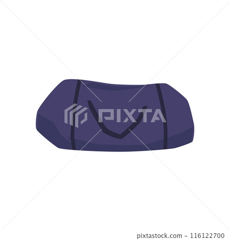 Sport or gym blue bag vector flat icon, duffle... - Stock Illustration ...