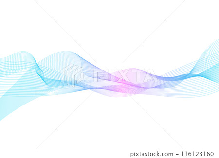 抽象的藍色曲線。波浪背景。 抽象的藍色曲線。波浪背景。 116123160