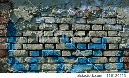 background of old vintage brick wall 116124233