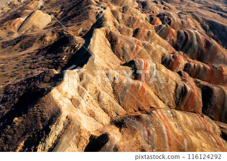 Aerial View of Rocky Mountain Range in Georgia Aerial View of Rocky Mountain Range in Georgia 116124292