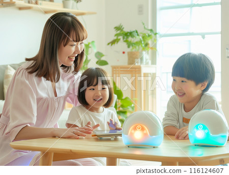 小學生和老師玩機器人學習_3 小學生和老師玩機器人學習_3 116124607