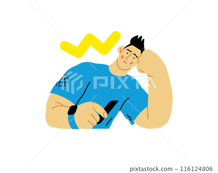 Creative Workspace: Video Conference, modern flat vector concept illustration of person engaging in virtual business meeting Connectivity, collaboration, digital interaction, remote work, productivity 116124806