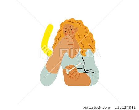 Creative Workspace: Video Conference, modern flat vector concept illustration of person engaging in virtual business meeting Connectivity, collaboration, digital interaction, remote work, productivity 116124811