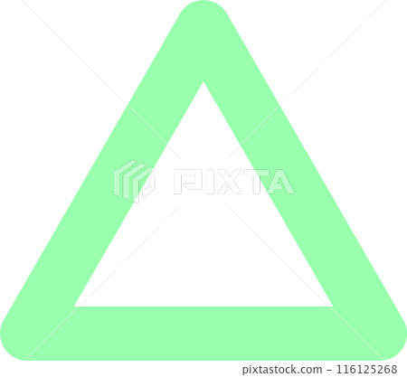 簡單的三角形圖標 116125268