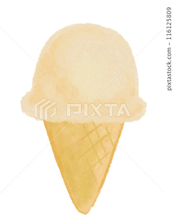錐體上冰淇淋的插圖 116125809