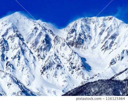 Snow-covered Northern Alps, Hakuba Village, Nagano Prefecture 116125864