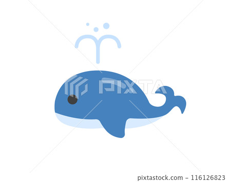 Illustration of a spouting whale icon Illustration of a spouting whale icon 116126823