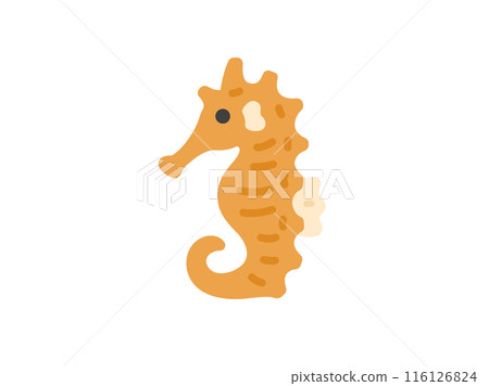 Illustration of a seahorse icon 116126824