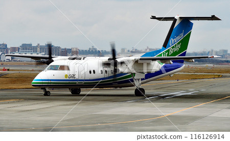Oriental Air Bridge DHC Fukuoka Airport last taxiing Oriental Air Bridge DHC Fukuoka Airport last taxiing 116126914