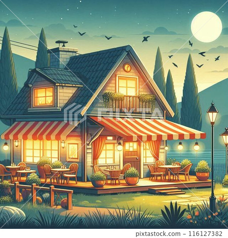 Sunset mountain landscape (AI generated) Sunset mountain landscape (AI generated) 116127382