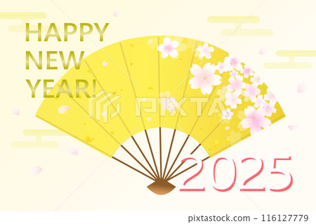 2025 New Year's card illustration 116127779
