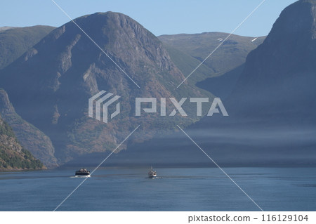 穿越挪威峽灣峽谷的遊船 穿越挪威峽灣峽谷的遊船 116129104
