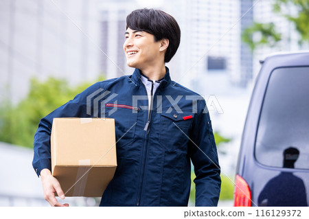 物流配送司機畫像 物流配送司機畫像 116129372