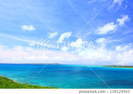Okinawa Prefecture Miyakojima Makiyama Observatory Spectacular view Okinawa Prefecture Miyakojima Makiyama Observatory Spectacular view 116129563