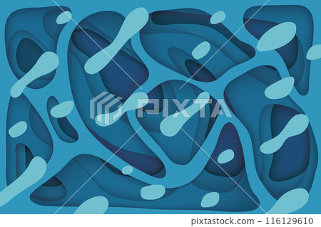 3D abstract background with paper cut shapes. Vector design layout for business presentations, flayers, posters and invitations. Blue carving art 3D abstract background with paper cut shapes. Vector design layout for business presentations, flayers, posters and invitations. Blue carving art 116129610