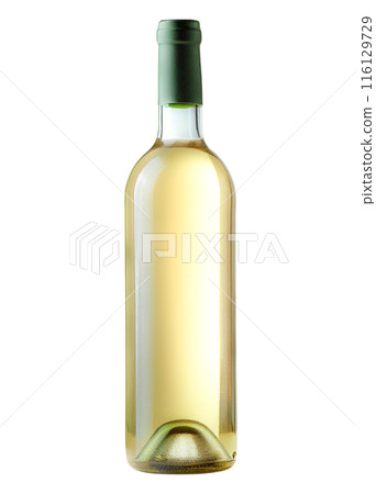White wine bottle (transparent background) 116129729