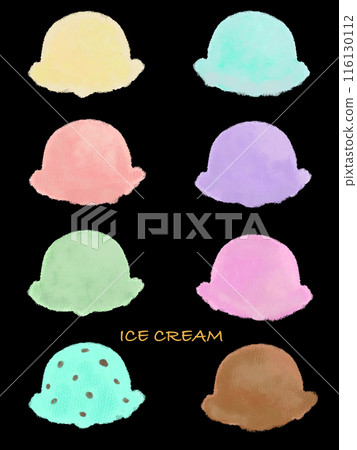 彩色冰淇淋插圖集 彩色冰淇淋插圖集 116130112