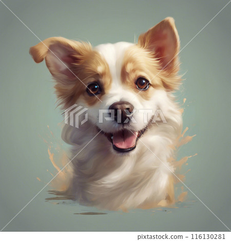 smiling dog smiling dog 116130281