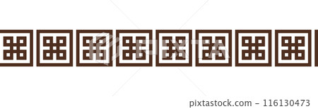 Greek key seamless border pattern collection Decorative ancient meander 116130473