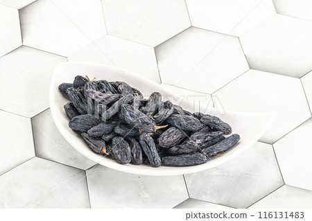 Blue raisin - dry grape berries 116131483