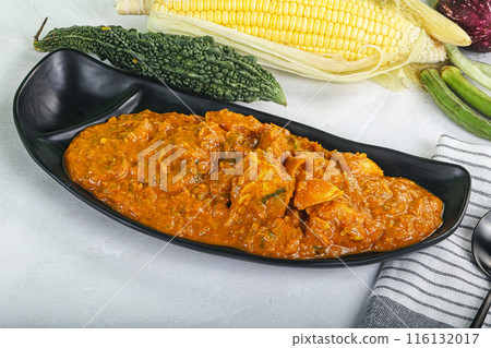 Indian cuisine - Kadai chicken masala Indian cuisine - Kadai chicken masala 116132017