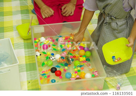 Summer festival planning event Super Bowl scooping for kids 116133501