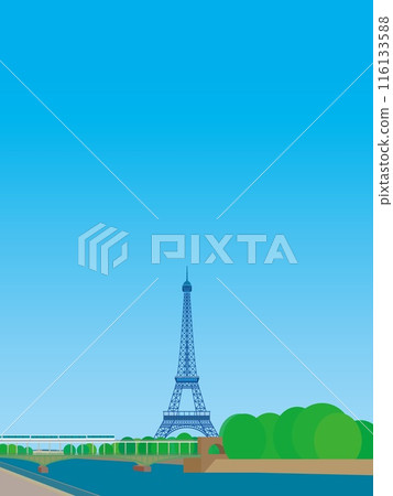 Eiffel Tower, Tour Eiffel, Bir-Hakeem Bridge, Paris 116133588
