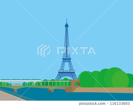 Eiffel Tower, Tour Eiffel, Bir-Hakeem Bridge, Paris 116133603