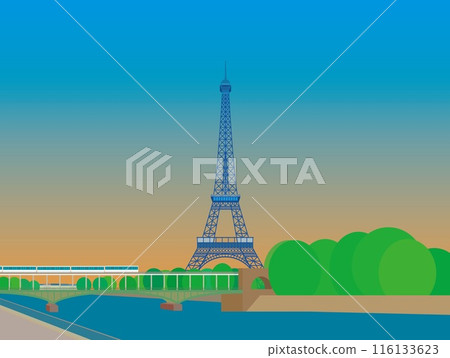 Eiffel Tower, Tour Eiffel, Bir-Hakeem Bridge, Paris 116133623