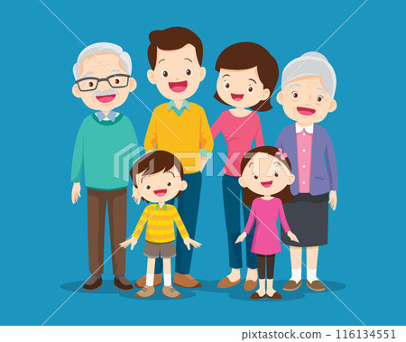 Big happy multi-generational family siblings relatives portrait Big happy multi-generational family siblings relatives portrait 116134551