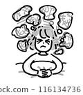 Insomnia, sleep disorder, can't sleep, hazy, monochrome 116134736