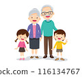 Big happy multi-generational family siblings relatives portrait 116134767