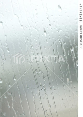 Raindrops on the window glass Raindrops on the window glass 116134847