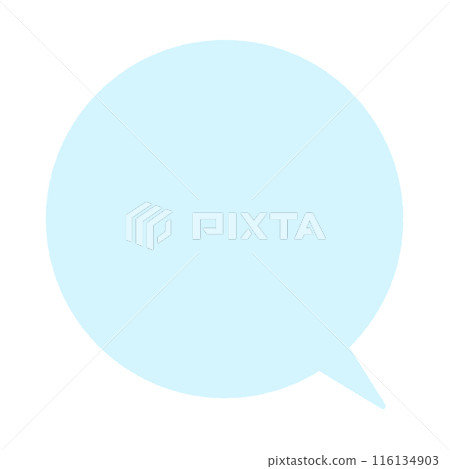 Simple and easy to use speech bubble, circle, light blue, dialogue, copy space Simple and easy to use speech bubble, circle, light blue, dialogue, copy space 116134903