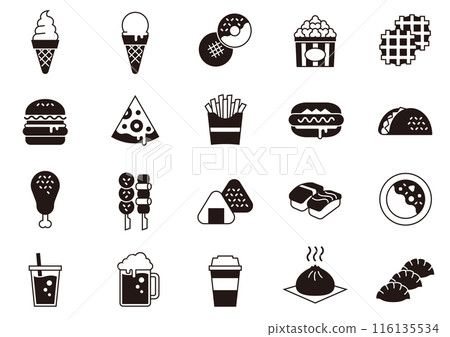 食品和飲料圖標 02 食品和飲料圖標 116135534