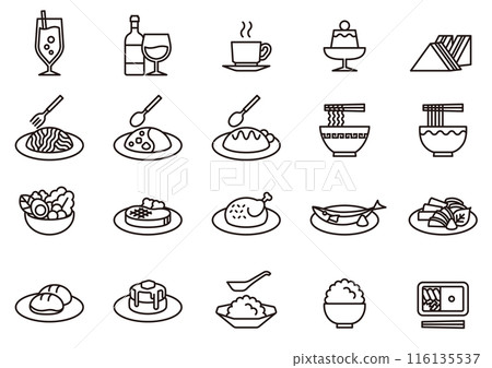 Food and Beverage Icons 04 116135537
