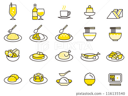 Food and Beverage Icons 06 116135540