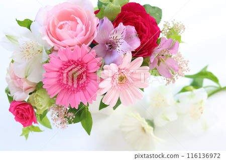 Pink gerbera arrangement 116136972