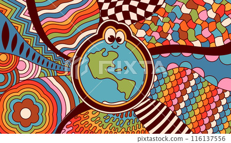 Abstract hippie decor. 116137556